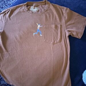 Brown travis scott virgil abloh astroworld tshirt 2019
